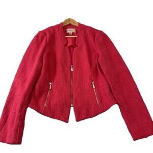 Philosophy Republic clothing fushia pink pure cotton blazer size 8 high quality